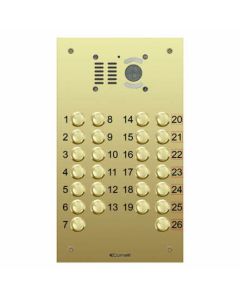 Comelit 26 button, VR brass engravable iKall video panel
