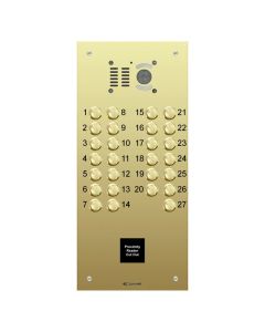 Comelit 27 button, VR brass engravable iKall video panel + Prox