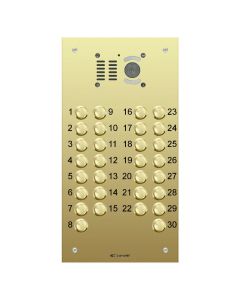 Comelit 30 button, VR brass engravable iKall video panel