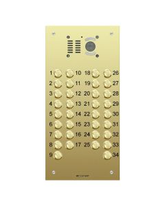 Comelit 34 button, VR brass engravable iKall video panel