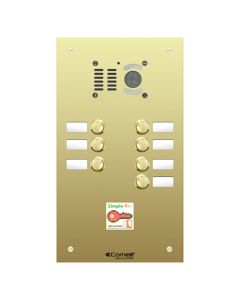 Comelit 7 Button VR Brass Name Window iKall Video Panel (Proximity)