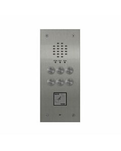 Videx 6 Button Vandal Resistant Audio Panel + Prox Cutout (136 Amp)