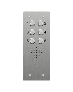 Bell VRP6-S | 6 Call Button Surface Audio Entry Stainless Steel Panel
