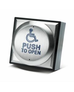 SRS Wireless Stainless Steel DDA Exit Button with 110mm Raised Button