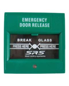 SRS Green Surface Emergency Break Glass Unit (1 Pole)