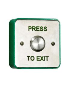RGL Stainless Steel, Surface Mounted PRESS TO EXIT Button