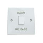 SRS Gloss White Plastic Surface Mount Exit Button (Door Release)