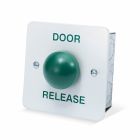 SRS White Stainless Steel Door Release Button, Flush Mount