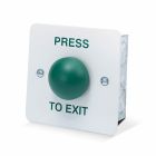 SRS White Stainless Steel Press to Exit Button, Flush Mount