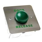 SRS Green Dome Stainless Steel Door Release Button, Surface, Single Ga