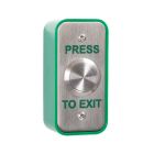RGL architrave, narrow stainless steel PRESS TO EXIT button