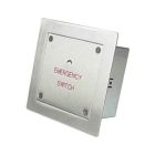 SRS Square Emergency Switch Housing - Surface Mounted with Rain Hood