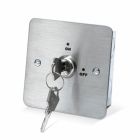 SRS Stainless Steel Maintained Single Pole Key Switch, Flush Mount