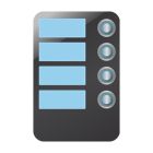 AES 4 Button Illuminated Module for Modular GSM Range