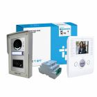 CAME BPT Standard MTM 1-Way Video Flush Kit with Prox &amp;amp; Black Perla