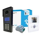 CAME BPT VR ZAMAK MTM 1-Way Digital Keypad Video Surf Kit White Perla