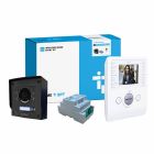 CAME BPT VR ZAMAK MTM 10-Way Video Flush Kit with Black Perla Monitors