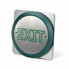 SRS Zinc Alloy Exit Button with 85mm Raised Green Button