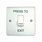 CDVI Single Gang, Standard Plastic Exit Button, Surface