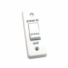 CDVI Narrow, Plastic Architrave Exit Button, Surface Mount