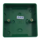 SRS 1 Gang Surface Back Box (Green, Plastic) to suit 86 x 86mm Plates