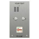 Comelit 2 Button VR Engravable IKall Audio Panel + Prox Cutout