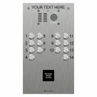 Comelit 14 button, VR s.steel engravable iKall video + prox.