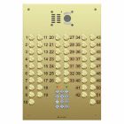Comelit 39 button, VR brass engravable iKall video + keypad szie D47