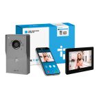CAME BPT VRM S/S Engravable 6-Way Video Flush Kit with White XTS 5IP