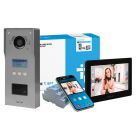 CAME BPT VRM Engravable 1-Way Digi Prox Video Flush Kit White XTS 7