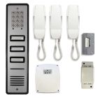 Bell 3 Way Flush Audio Entry Kit with Aluminium Panel and Keypad