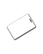 BPT GB/TOC901 proximity card with clip slot, compact, printable on both sides, and lanyard-compatible.

