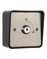 RGL On/Off Latching Key Switch with Stainless Steel Plate