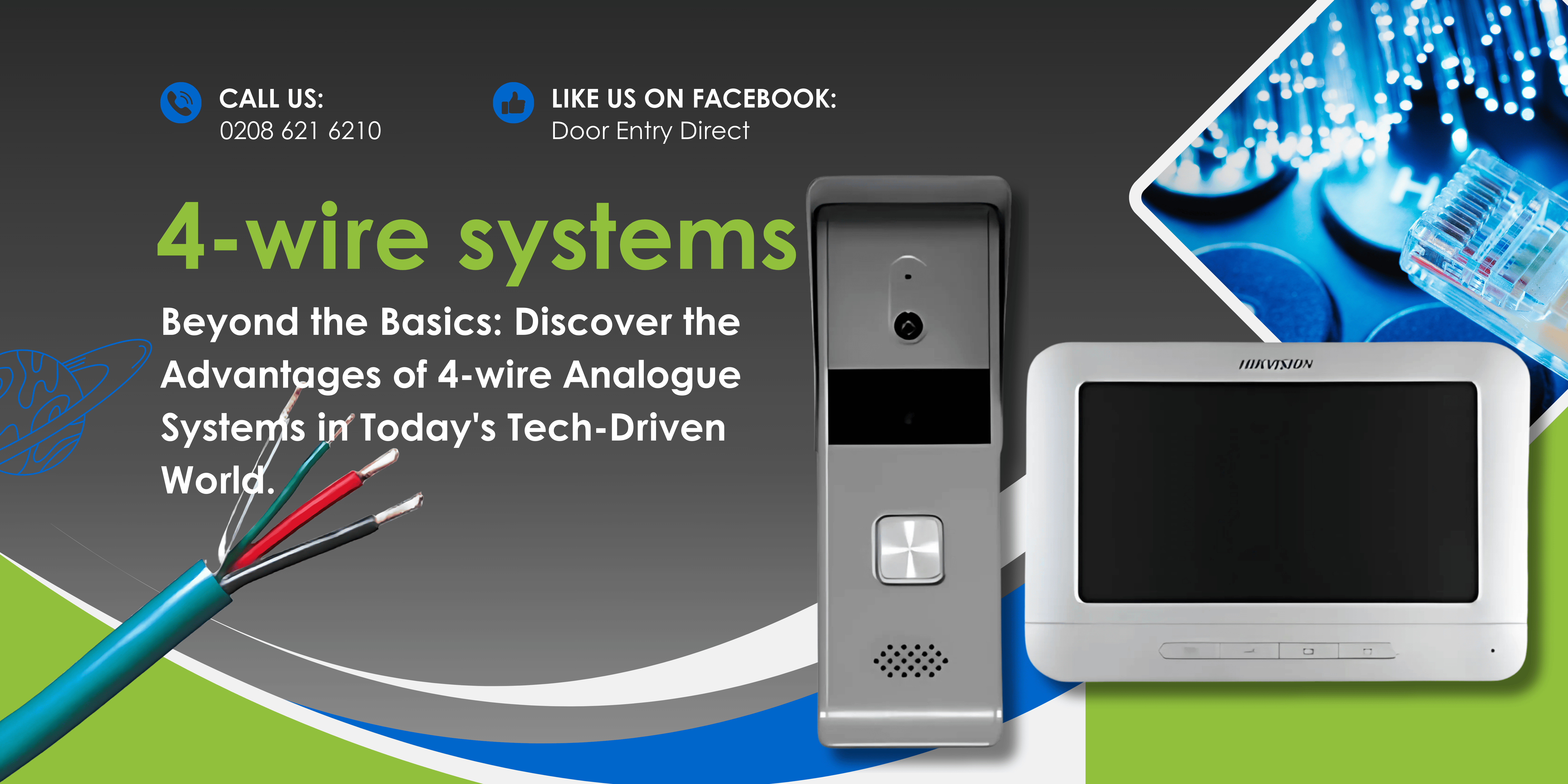 An image showing a 4-wire analogue video entry system 