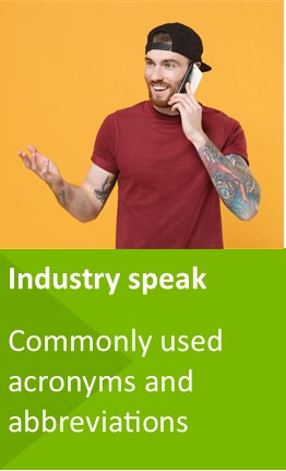 Commonly used acronyms and abbreviations for door entry and access control